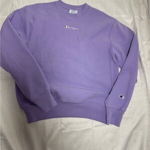 Champion Purple Crewneck Sweatshirt | Classic Logo size medium